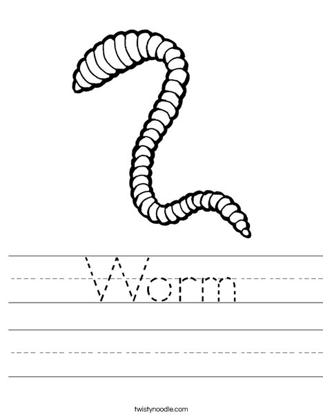 Worm worksheet