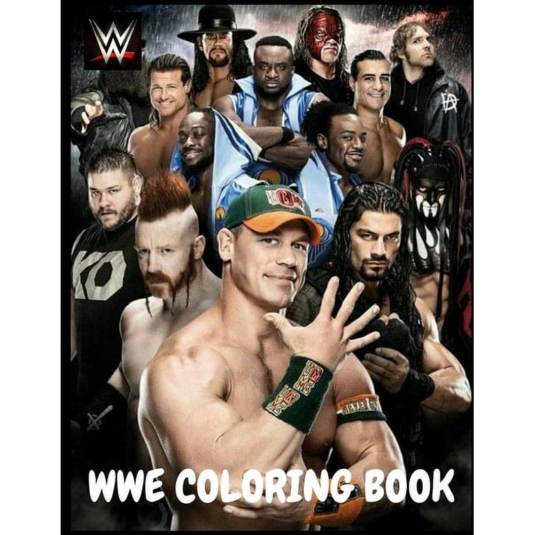 Wwe coloring book wwe coloring book high quality coloring pages of all time favorite wwe superstars paperback