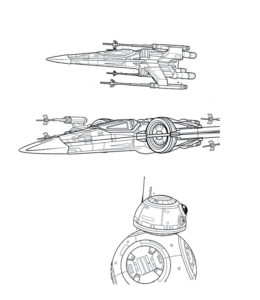 Star wars coloring pages playing learning