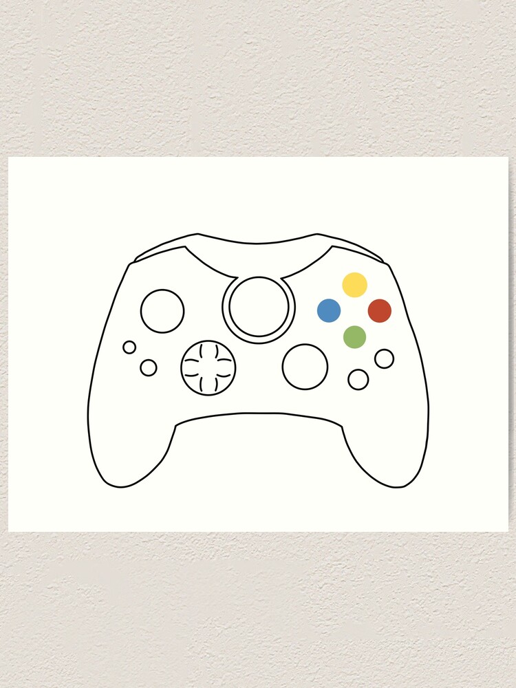 Original xbox controller art print for sale by drayziken