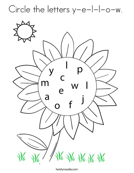 Circle the letters y