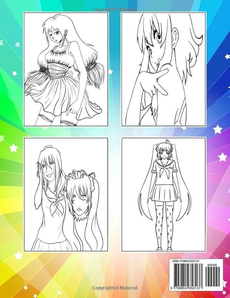 Yandere simulator loring book cute character for fan men teen women kid loring books for kids teens and adults with easy simple louring for any occasion in work office home
