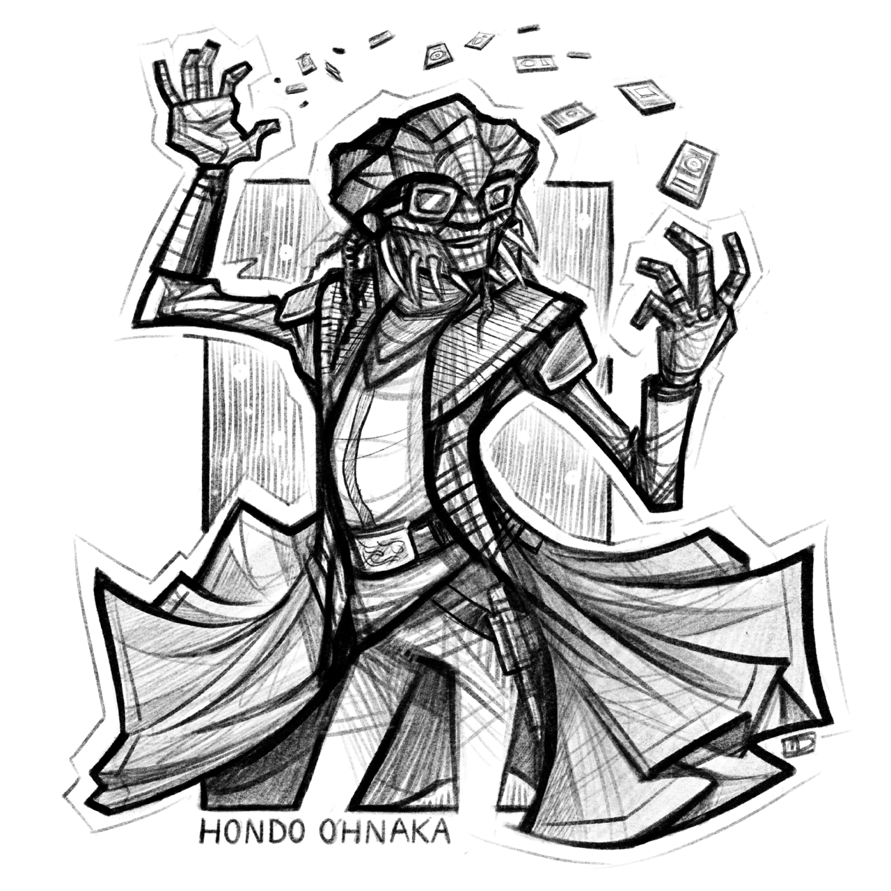 Perhaps perhaps not â doing a set of star wars character sketches