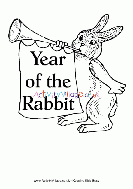 Year of the rabbit louring page