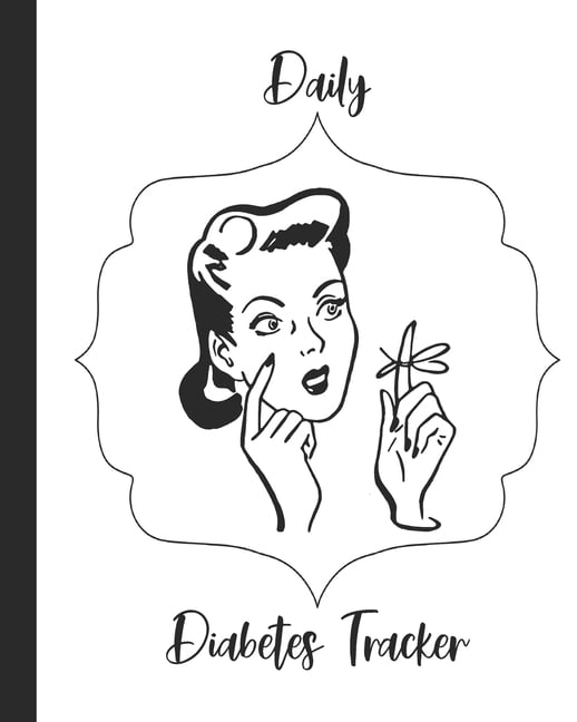 Daily diabetes tracker two year blood sugar log book