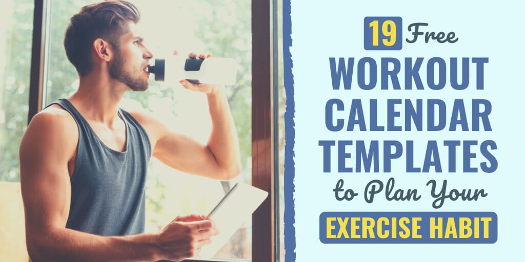 Free workout calendar templates to plan your exercise habit