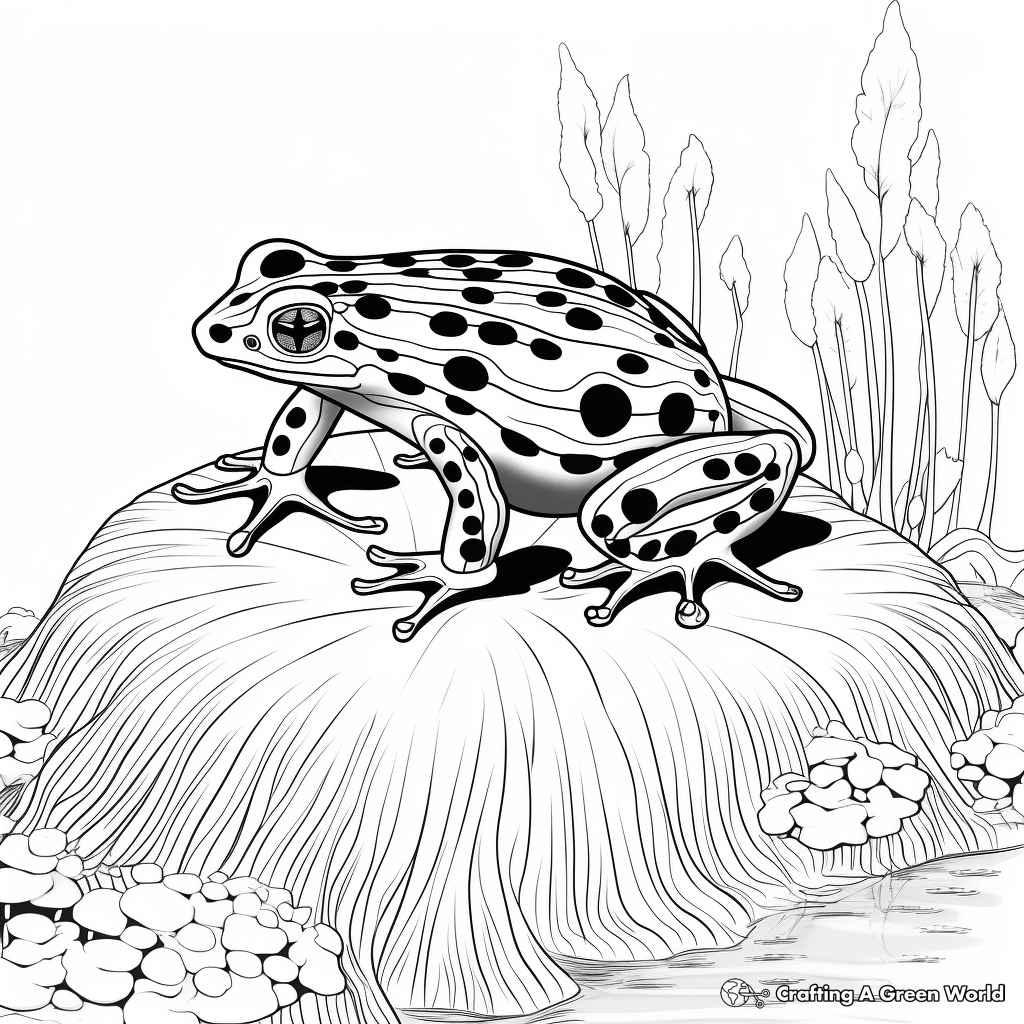 Poison dart frog coloring pages