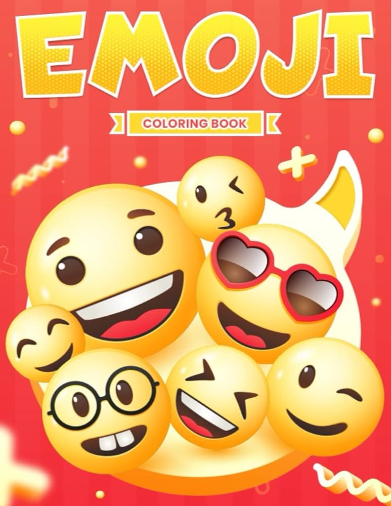Emoji coloring book for kids unique different designs a fun and creative way to express yourself wonderful fun emojis coloring pages book for preschool boys girls toddlers ages