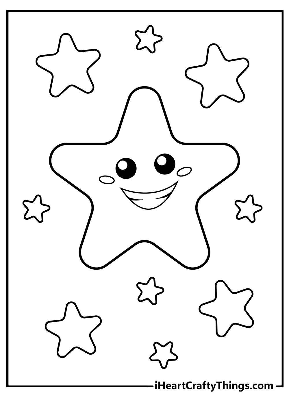 Star coloring pages free printables