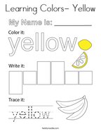 Yellow coloring pages