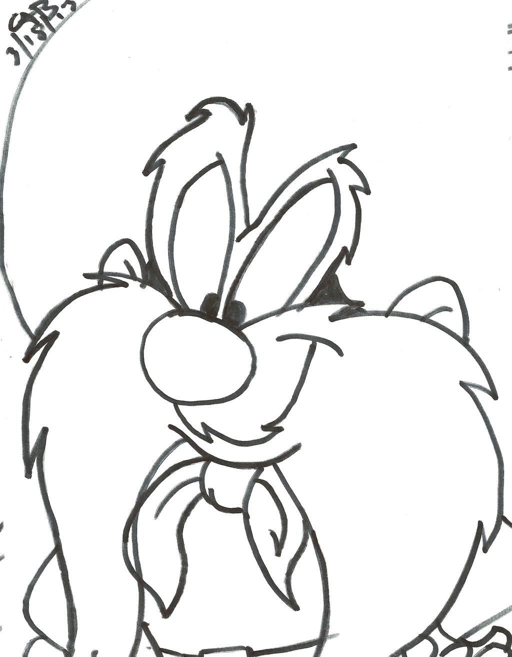 Drawing yosemite sam by wooliewardon on