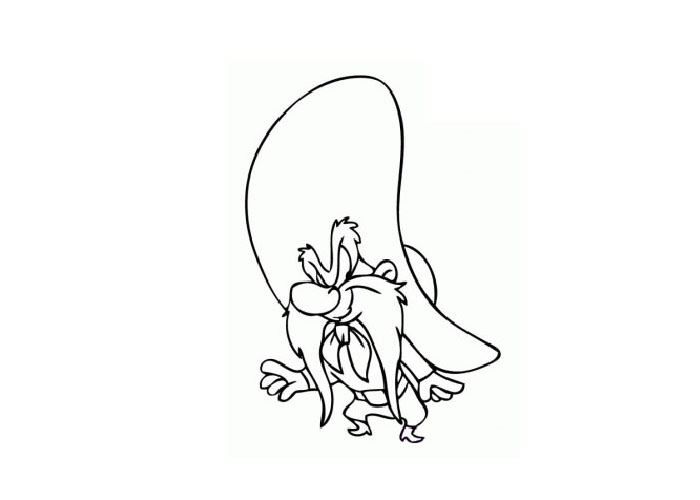 Yosemite sam coloring page