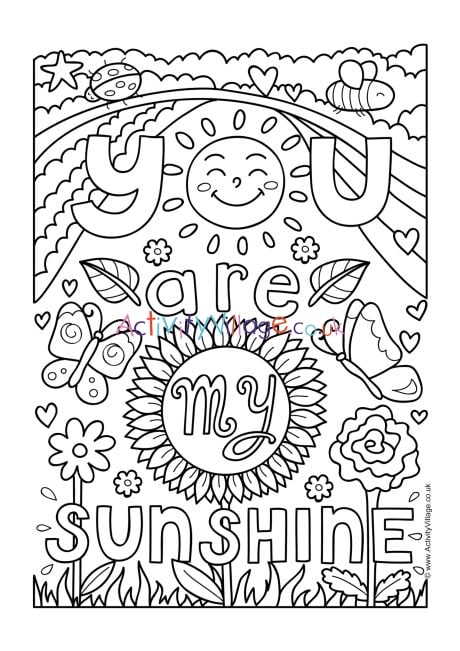 You are my sunshine louring page