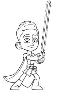 Star wars coloring page â adventures of young jedi â coloring