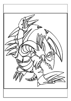 Coloring fun with the main characters of the hit manga yu gi oh coloring pages