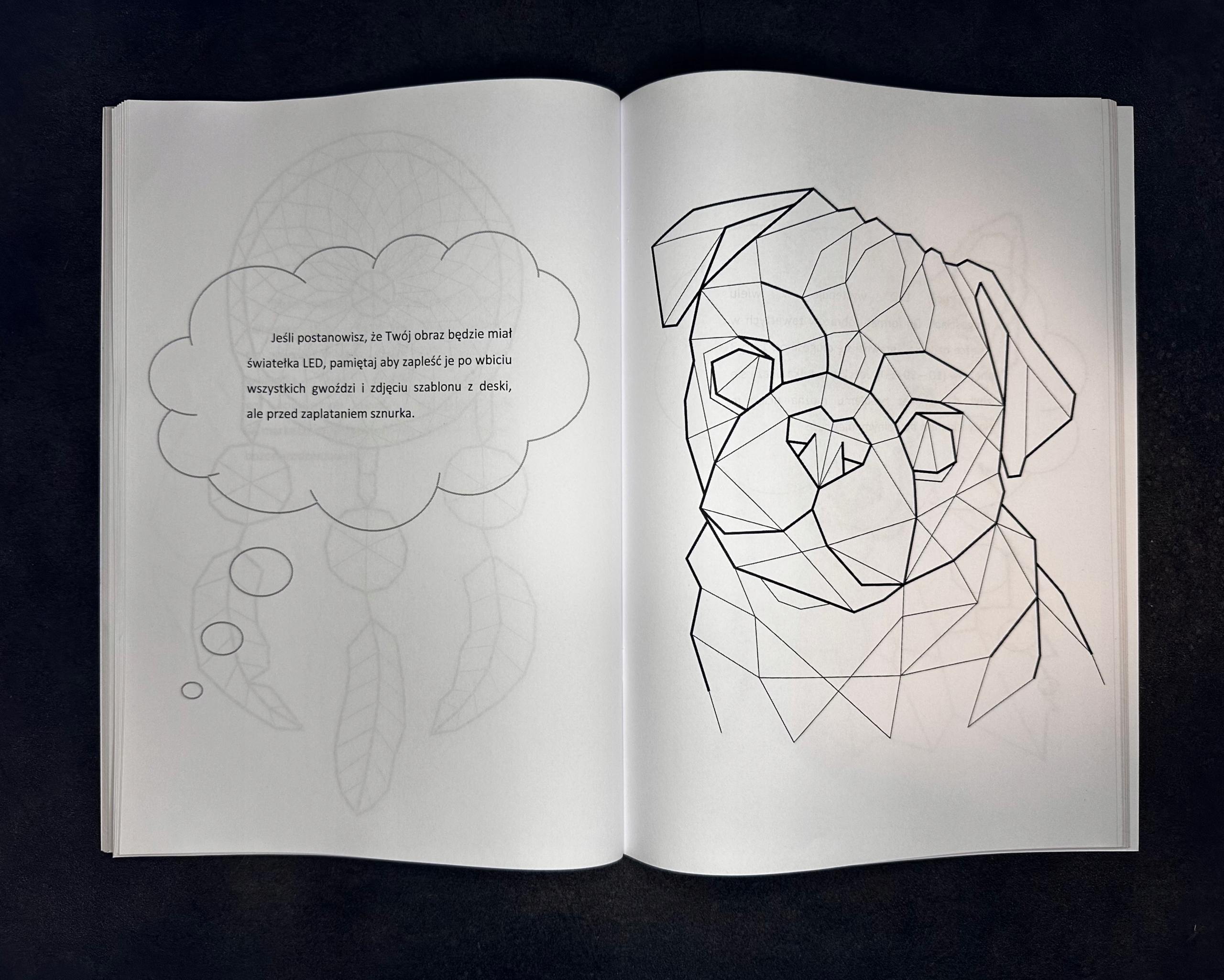 Ksiä åka string art book album wzory szablony