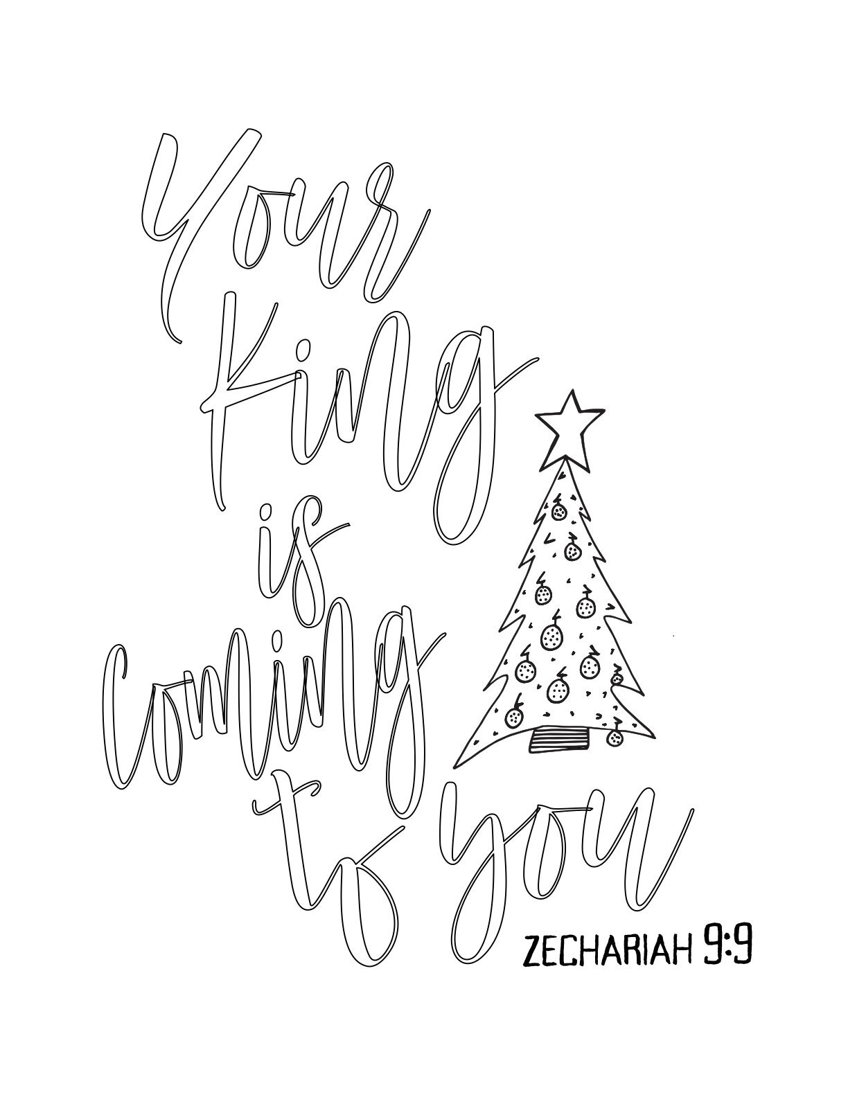 Free advent coloring pages â stevie doodles