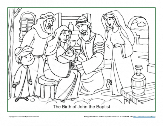 Simple bible coloring pages on sunday school zone