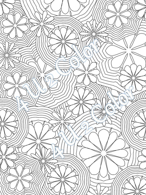Buy flower power coloring page flower power coloring page adult coloring page printable coloring page downloadable page s s online in india
