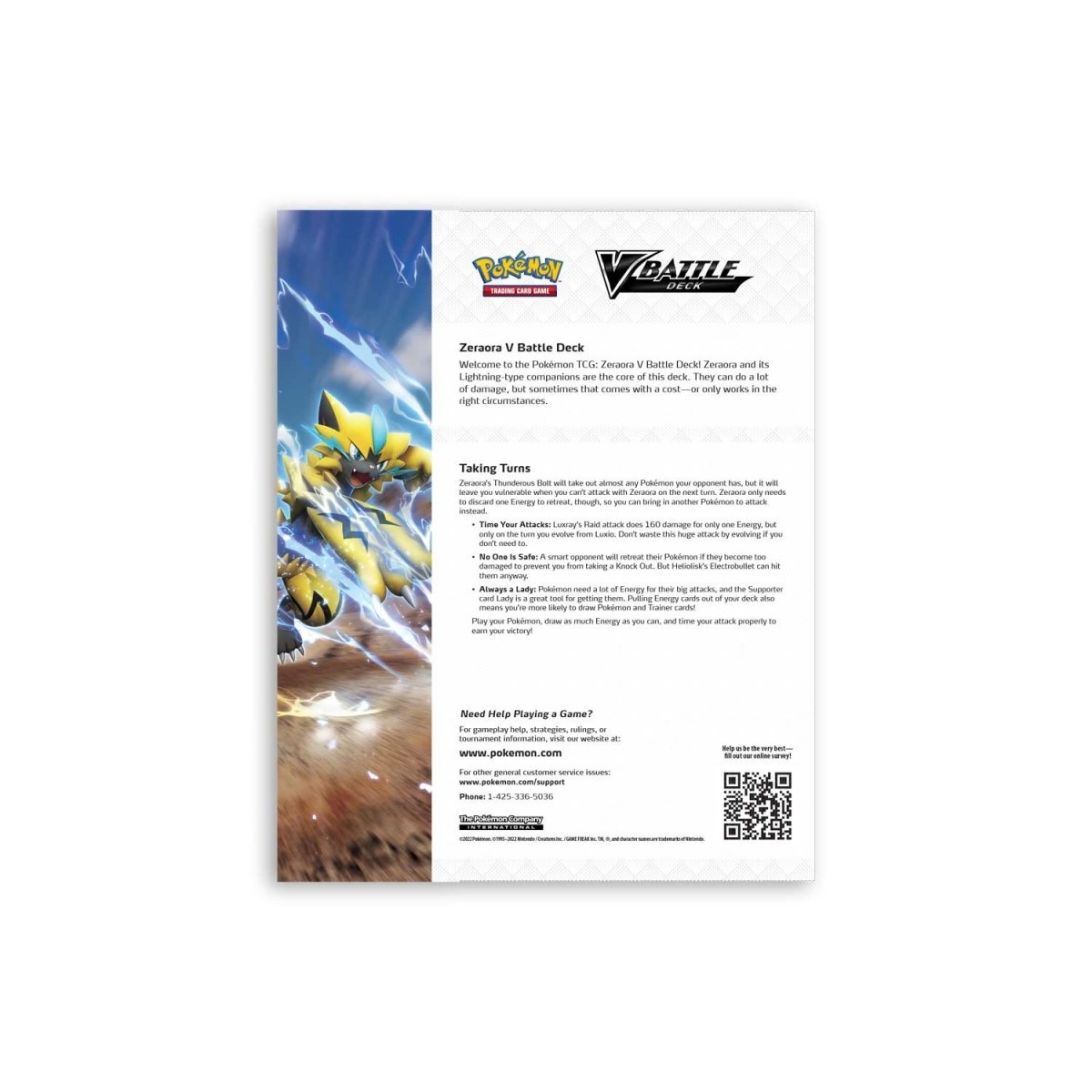 Pokãmon tcg zeraora v battle deck pokãmon center official site