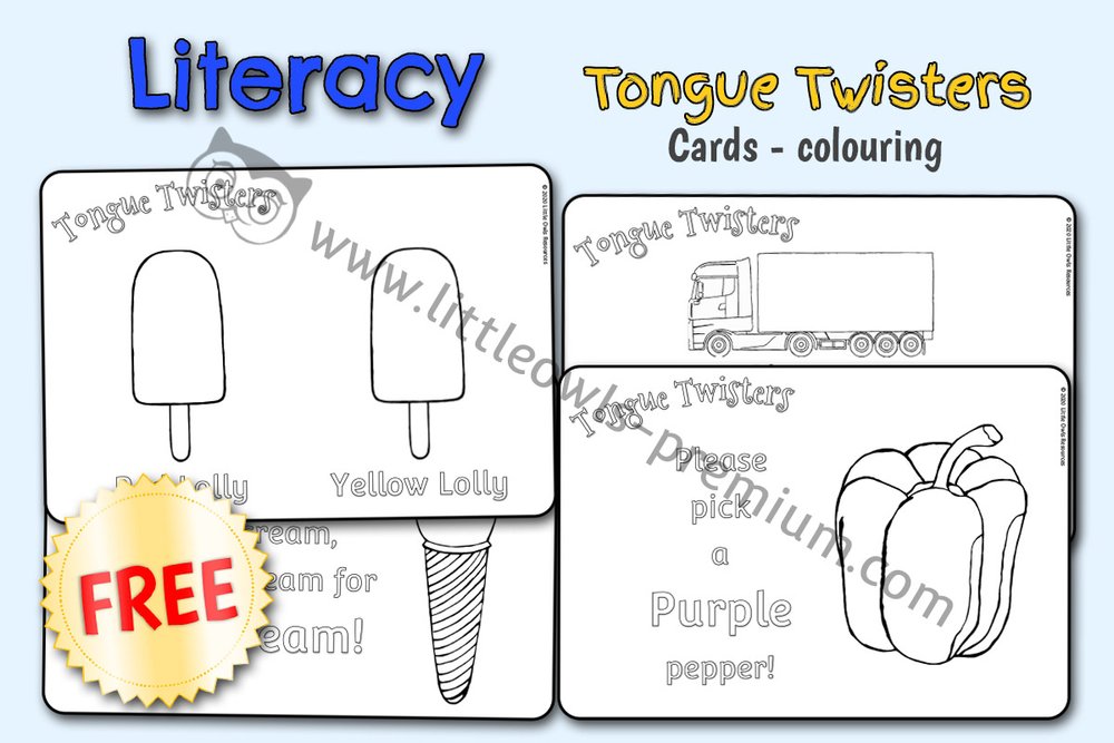 Free and premium international tongue twister day printable activities