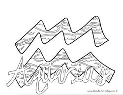Zodiac coloring pages