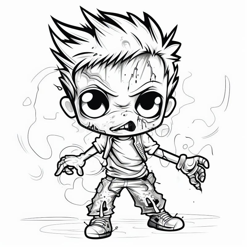 Zombie coloring book stock illustrations â zombie coloring book stock illustrations vectors clipart