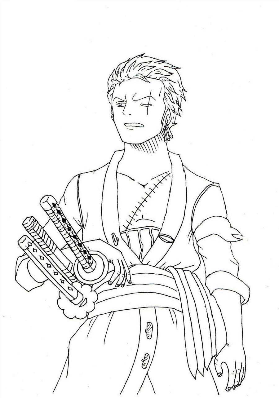 Roronoa zoro coloring corner by geilozer on