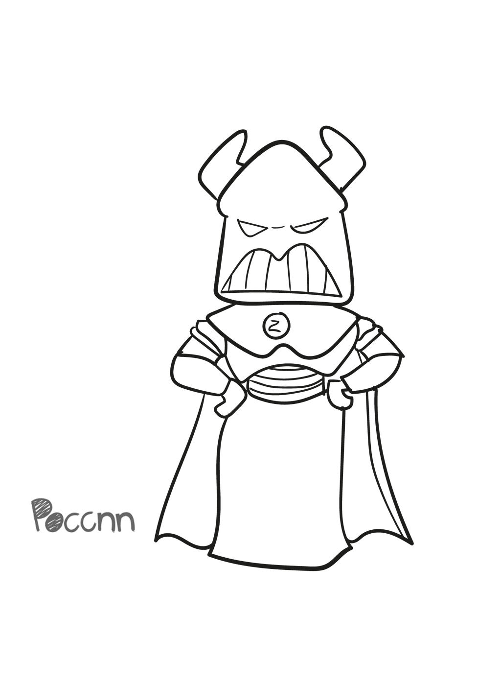 Cute zurg to color toy story by poccnnindustries on