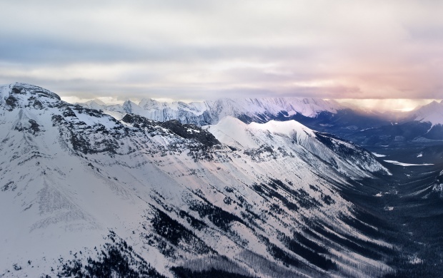 Beautiful Cloudy Mountain