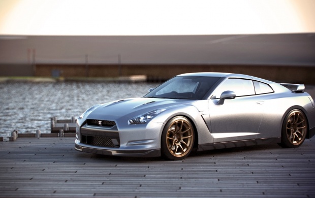 Silver GT-R Car